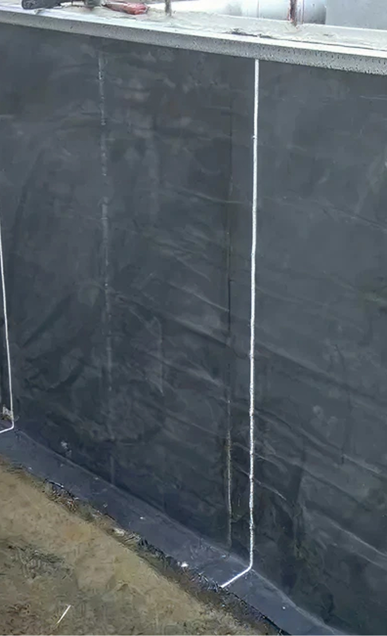 On-site waterproofing.